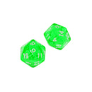 5pcs/set TRPG Game Dungeons & Dragons D20 Multi Sides Dice Set Toy Green