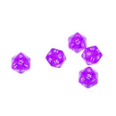 5pcs/set TRPG Game Dungeons & Dragons D20 Multi Sides Dice Set Toy Purple
