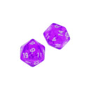 5pcs/set TRPG Game Dungeons & Dragons D20 Multi Sides Dice Set Toy Purple