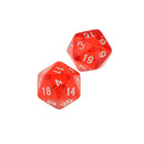5 x Multi Sided Dice Set D20 Dungeons & Dragons TRPG Game Roleplay Red