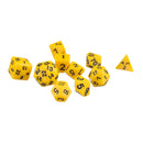 10pcs/Set TRPG Games Dungeons & Dragons D4-D30 Multi-Sided Dice Yellow