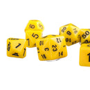 10pcs/Set TRPG Games Dungeons & Dragons D4-D30 Multi-Sided Dice Yellow