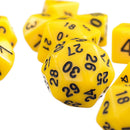 10pcs/Set TRPG Games Dungeons & Dragons D4-D30 Multi-Sided Dice Yellow