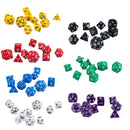 10pcs/Set TRPG Games Dungeons & Dragons D4-D30 Multi-Sided Dice Yellow