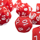10pcs/Set TRPG Games Dungeons & Dragons D4-D30 Multi-Sided Dice Red