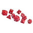 10pcs/Set TRPG Games Dungeons & Dragons D4-D30 Multi-Sided Dice Red