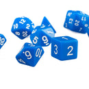 10pcs/Set TRPG Games Dungeons & Dragons D4-D30 Multi-Sided Dice Blue