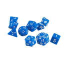 10pcs/Set TRPG Games Dungeons & Dragons D4-D30 Multi-Sided Dice Blue