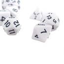10pcs/Set TRPG Games Dungeons & Dragons D4-D30 Multi-Sided Dice White