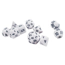 10pcs/Set TRPG Games Dungeons & Dragons D4-D30 Multi-Sided Dice White