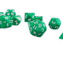 10pcs/Set TRPG Games Dungeons & Dragons D4-D30 Multi-Sided Dice Green
