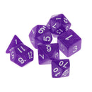 New 7pcs/Set TRPG Games Dungeons & Dragons D4-D20 Multi-sided Dices Purple