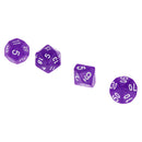 New 7pcs/Set TRPG Games Dungeons & Dragons D4-D20 Multi-sided Dices Purple