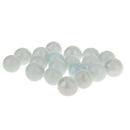20 Pack 16mm Slass Marbles Traditional Game Play Toy White