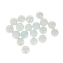 20 Pack 16mm Slass Marbles Traditional Game Play Toy White