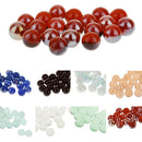 20pcs Dark Brown Slass Marbles Kids Retro Traditional Toys Classic Gift Games