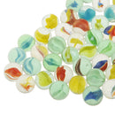100 Bumper Pack 16mm Assorted Slass Marbles Traditional Game Play Toy