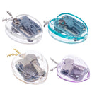 Classical Windup Heart Shape Musical Box Girls' Birthday Gift Light Purple