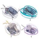 Classical Windup Heart Shape Musical Box Girls' Birthday Gift Light Purple