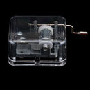 Hand Crank Music Box Movement Play Kiss The Rain - Silver