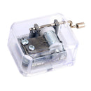 Hand Crank Music Box Movement Play Romeo and Juliet - Silver