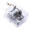 Hand Crank Music Box Movement Play Romeo and Juliet - Silver