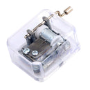 Hand Crank Music Box Movement Play Romeo and Juliet - Silver