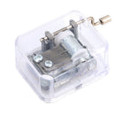 Hand Crank Music Box Movement Play Romeo and Juliet - Silver