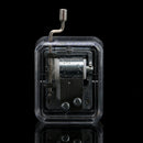 Hand Crank Music Box Movement Play Amazing Grace - Silver