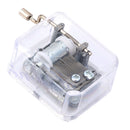 Hand Crank Music Box Movement Play Amazing Grace - Silver