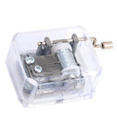 Hand Crank Music Box Movement Play Amazing Grace - Silver