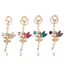 Fashionable Metal Rhinestone Keychain Keyring Friends Family Lovers Gift Accessories Gold