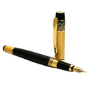 Black Gold Stainless HERO 901 Medium Nib Fountain Writing Pen Calligraphy