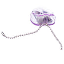 Classical Windup Heart Shape Musical Box Girls' Birthday Gift Light Purple