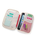 Portable Handy Washable Classic Design Bag Money Passport Ticket Document Card Holder Organiser Case Blue