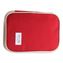 Portable Handy Washable Classic Design Bag Money Passport Ticket Document Card Holder Organiser Case Red