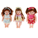 Realistic Silicone Baby Doll Vinyl Lifelike Girl in Green Top & Pants Set