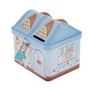 Piggy Bank House Coin Bank Tin Box Money Box Frist Saving Box Include Lock and Keys for Kids Saving Fun