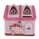 Piggy Bank House Coin Bank Tin Box Money Box Frist Saving Box Include Lock and Keys for Kids Saving Fun