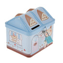 Piggy Bank House Coin Bank Tin Box Money Box Frist Saving Box Include Lock and Keys for Kids Saving Fun