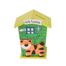 Wooden Cartoon House Money Box for Coins Cash Children Piggy Bank Saving New