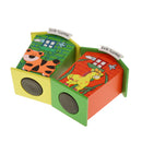 Wooden Cartoon House Money Box for Coins Cash Children Piggy Bank Saving New