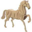Running Horse DIY 3D Jigsaw Wooden Model Construction Kit Toy Puzzle Gift