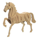 Running Horse DIY 3D Jigsaw Wooden Model Construction Kit Toy Puzzle Gift