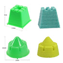 6Pcs Mini Sand Castle Molds Building Pyramid Sandcastle Beach Child Toy
