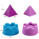 6Pcs Mini Sand Castle Molds Building Pyramid Sandcastle Beach Child Toy