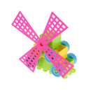 Happy Windmill Yard Building Block Construction Toy Can Open Window and Door