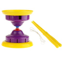 3-Bearing Diabolo Kids Diabolo Set w/ Handstick & String Chinese Yo Yo Purple