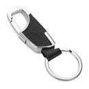 Fashion Men's Metal Car Key Ring with Snap Hook Silver and Black
