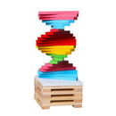Children Wooden 150pcs Building Stacking Blocks Bricks Toy Construction Set Kids Domino Games